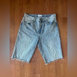 Pistola Denim Nova High Rise Cut Off Shorts Size 30 Inseam 11.5" Boho